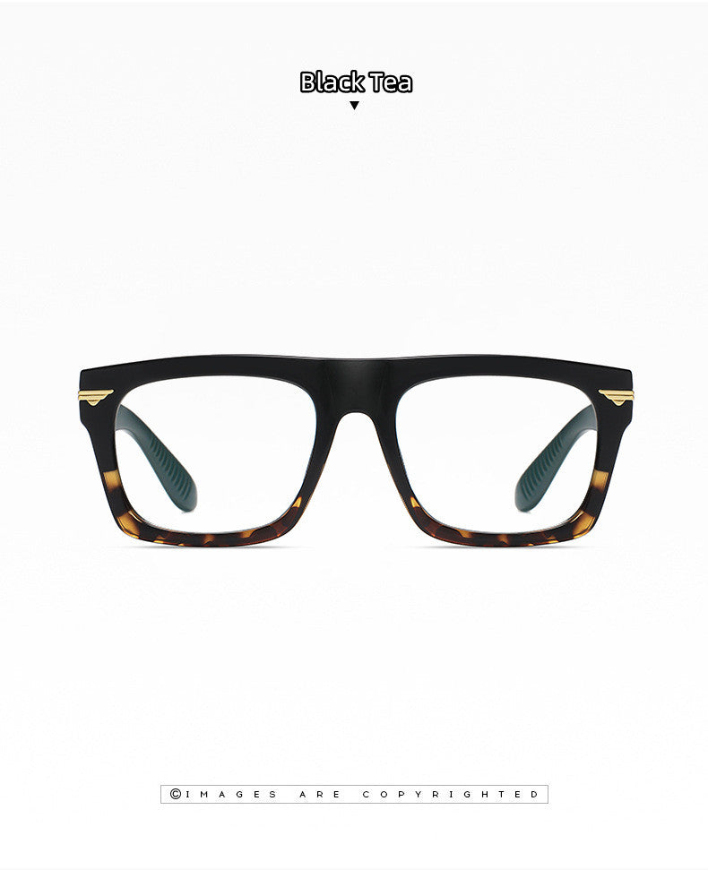 Kocolior Unisex Full Rim Square Acetate Hyperopic Reading Glasses 3394.