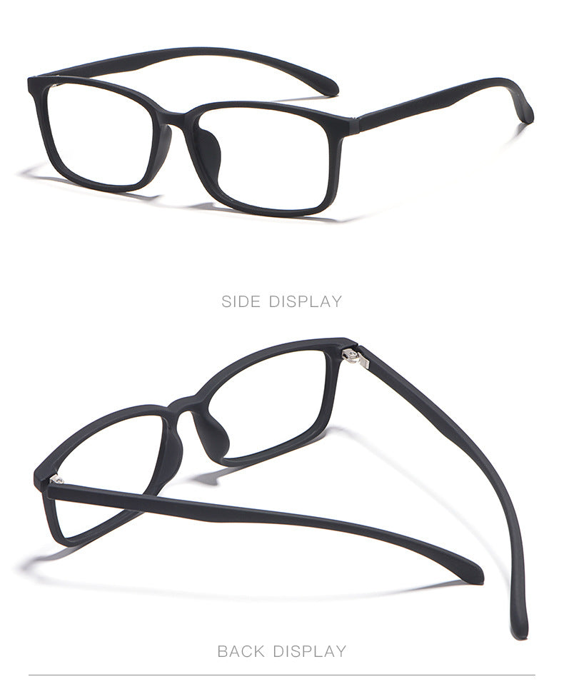 Kocolior Unisex Full Rim Square Tr 90 Hyperopic Reading Glasses 98007.