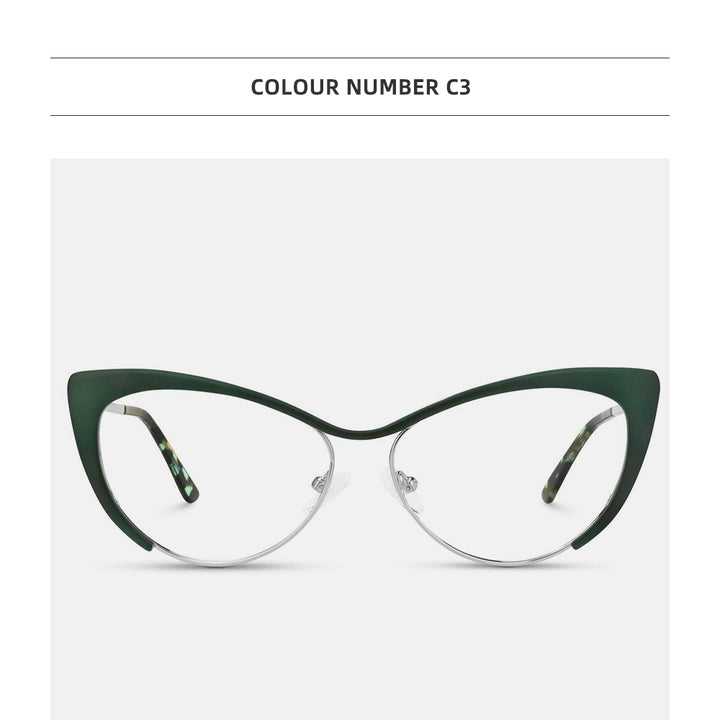 Laoyehui Womens Full Rim Myopic Cat Eye Reading Glasses 80771 — view 11 | Laoyehui at FuzWeb