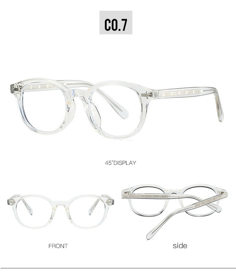 Kocolior Unisex Full Rim Round Tr 90 Photochromic Reading Glasses 28017.