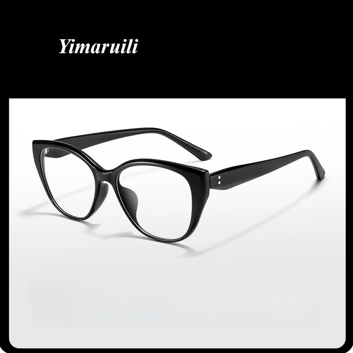 Yimaruili Women's Full Rim Cat Eye Tr 90 Titanium Eyeglasses 81132