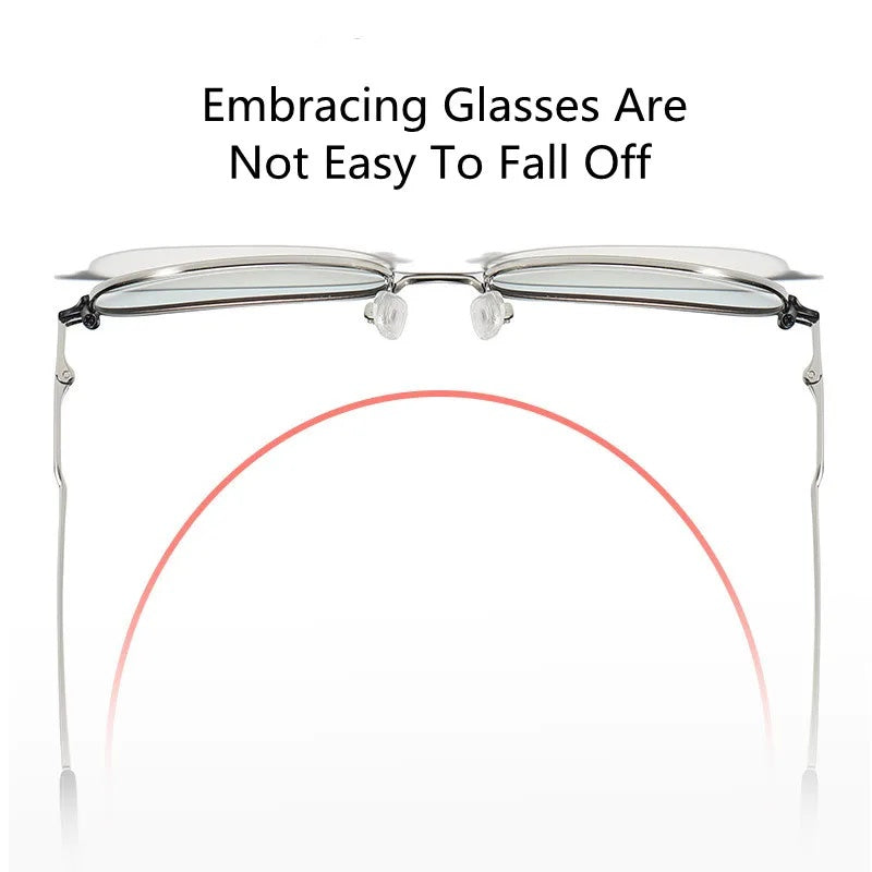 Kocolior Unisex Full Rim Square Acetate Alloy Brow Line Eyeglasses 9123 — view 4 | Kocolior at FuzWeb