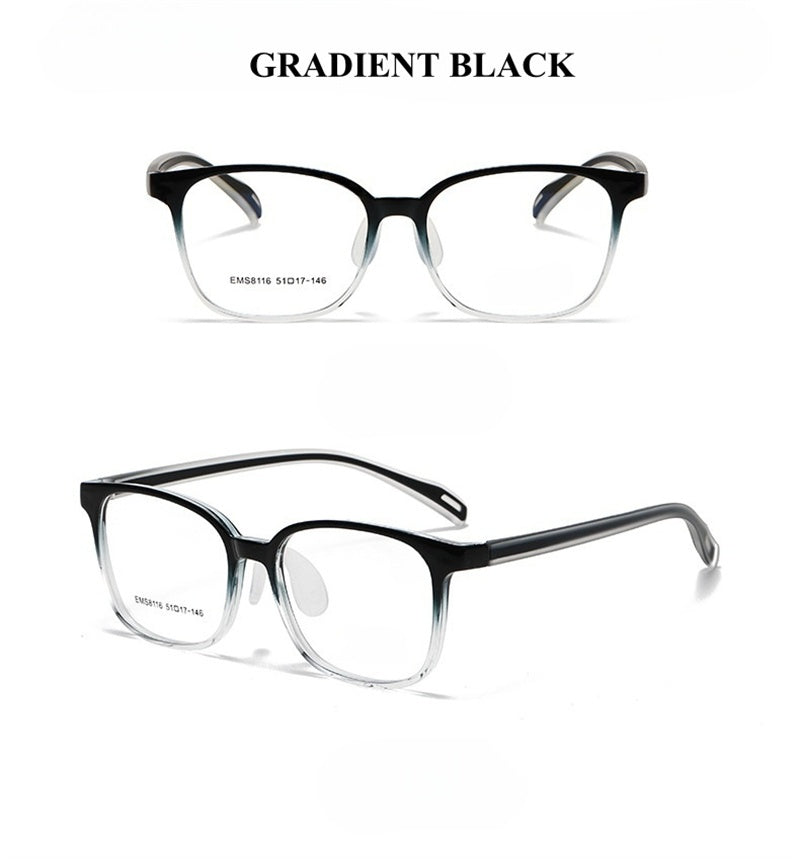 Chashma Ochki Unisex Full Rim Square Tr 90 Titanium Eyeglasses 938116.