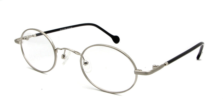 Esnbie Unisex Full Rim Small Oval Alloy Acetate Eyeglasses 18108.