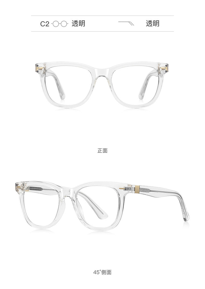 Kansept Unisex Full Rim Square Tr 90 Alloy Reading Glasses 442230.