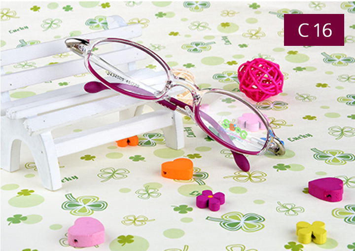 Secg Unisex Youths Rimless Oval Tr 90 Silicone Eyeglasses 2434 — view 4 | Secg at FuzWeb