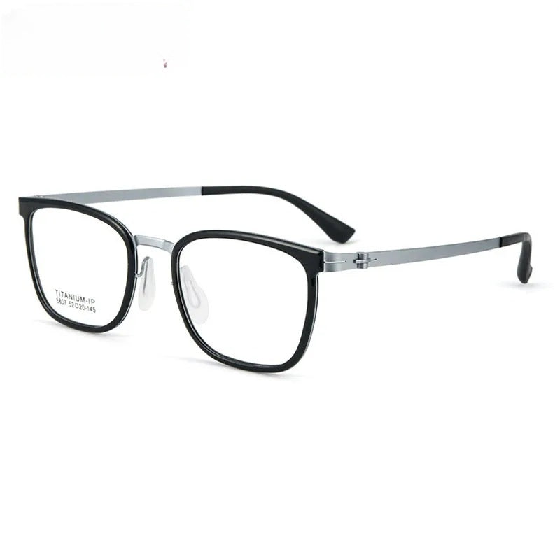 Chashma Unisex Full Rim Square Titanium Tr 90 Eyeglasses 8807.