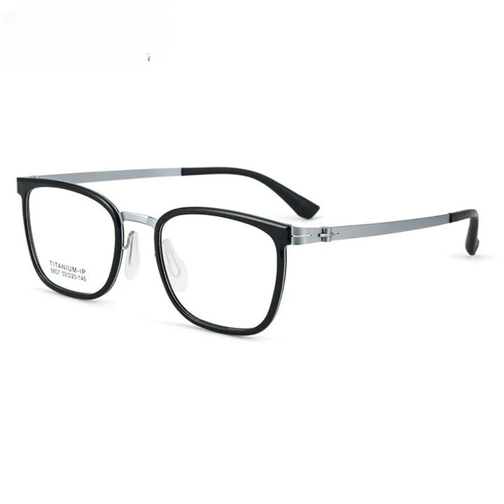 Chashma Unisex Full Rim Square Titanium Tr 90 Eyeglasses 8807.