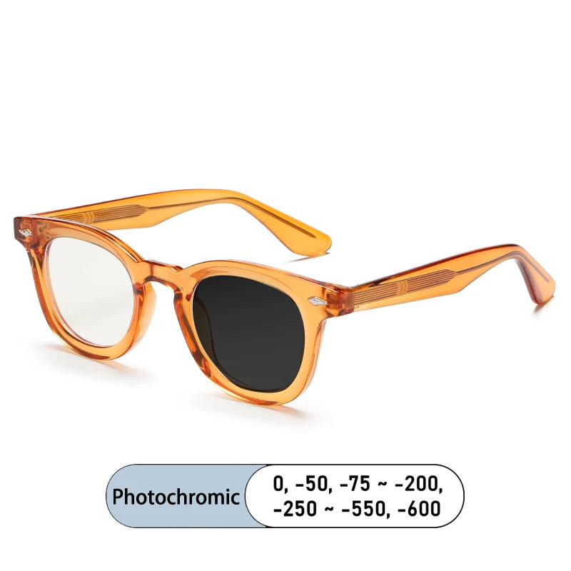 Kocolior Unisex Full Rim Square Tr 90 Alloy Photochromic Reading Glasses 682530.