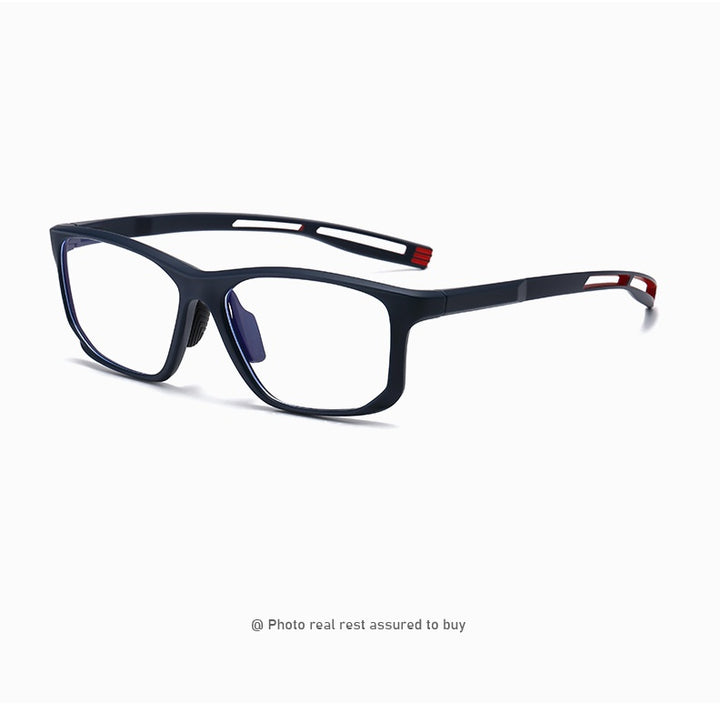 Chashma Ochki Unisex Full Rim Square Tr 90 Titanium Eyeglasses 883001.