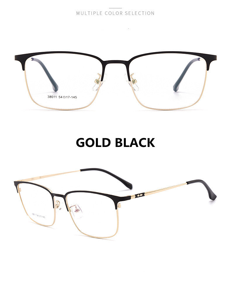 Kocolior Unisex Full Rim Square Alloy Hyperopic Reading Glasses 38011.