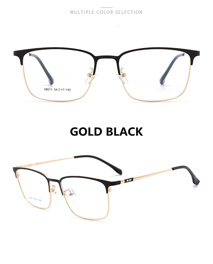 Kocolior Unisex Full Rim Square Alloy Hyperopic Reading Glasses 38011.