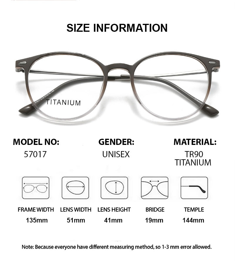 Chashma Ochki Womens Full Rim Round Tr 90 Titanium Eyeglasses 57017 — view 1 | Chashma Ochki at FuzWeb