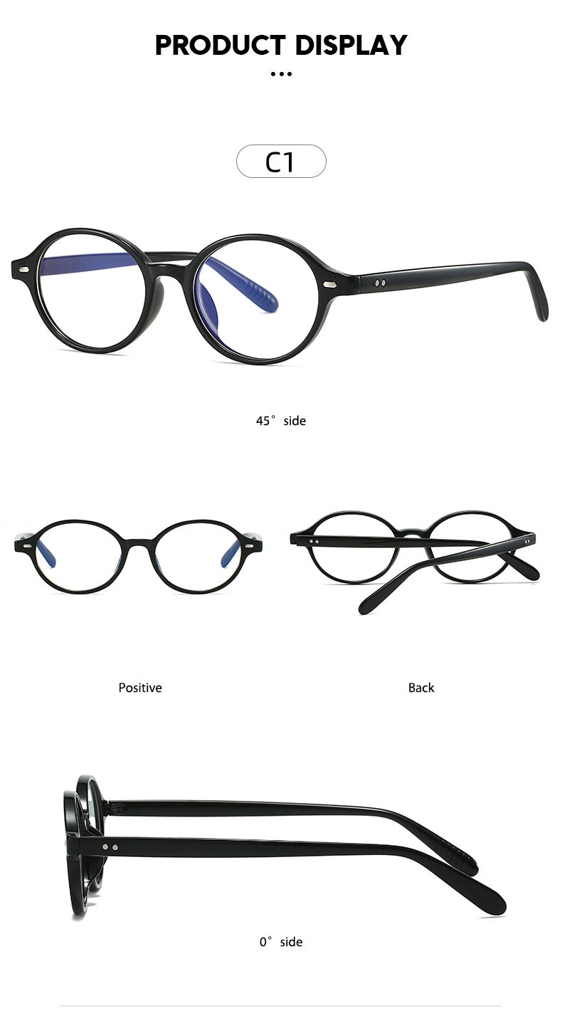 Kocolior Unisex Full Rim Round PC Tr 90 Alloy Photochromic Reading Glasses 512297.