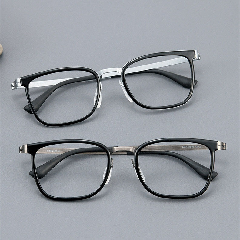 Chashma Unisex Full Rim Square Titanium Tr 90 Eyeglasses 8807 — view 3 | Chashma at FuzWeb