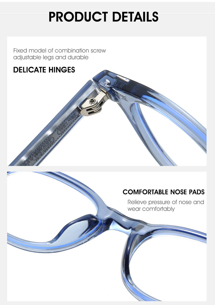 Kocolior Unisex Full Rim Round Tr 90 Photochromic Reading Glasses 28017.