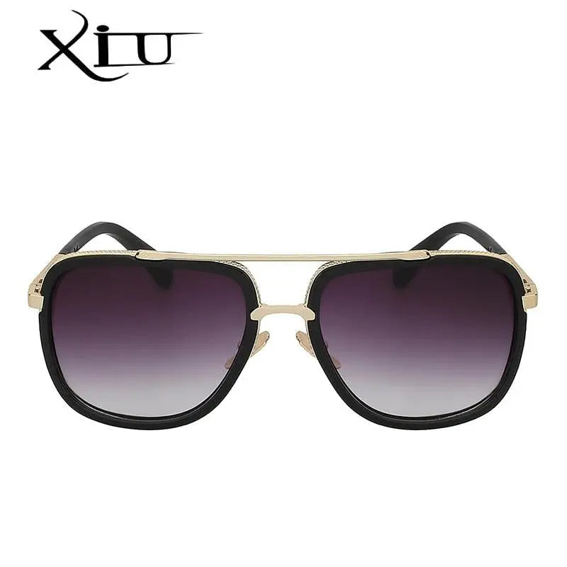 Xiu Brand Mens Square Sunglasses Men Women Big Frame — view 11 | Xiu at FuzWeb