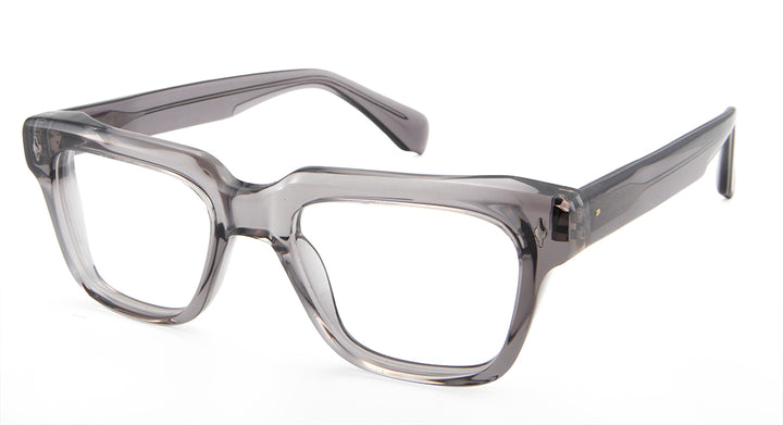 Esnbie Unisex Full Rim Square Brow Line Acetate Eyeglasses 613611.