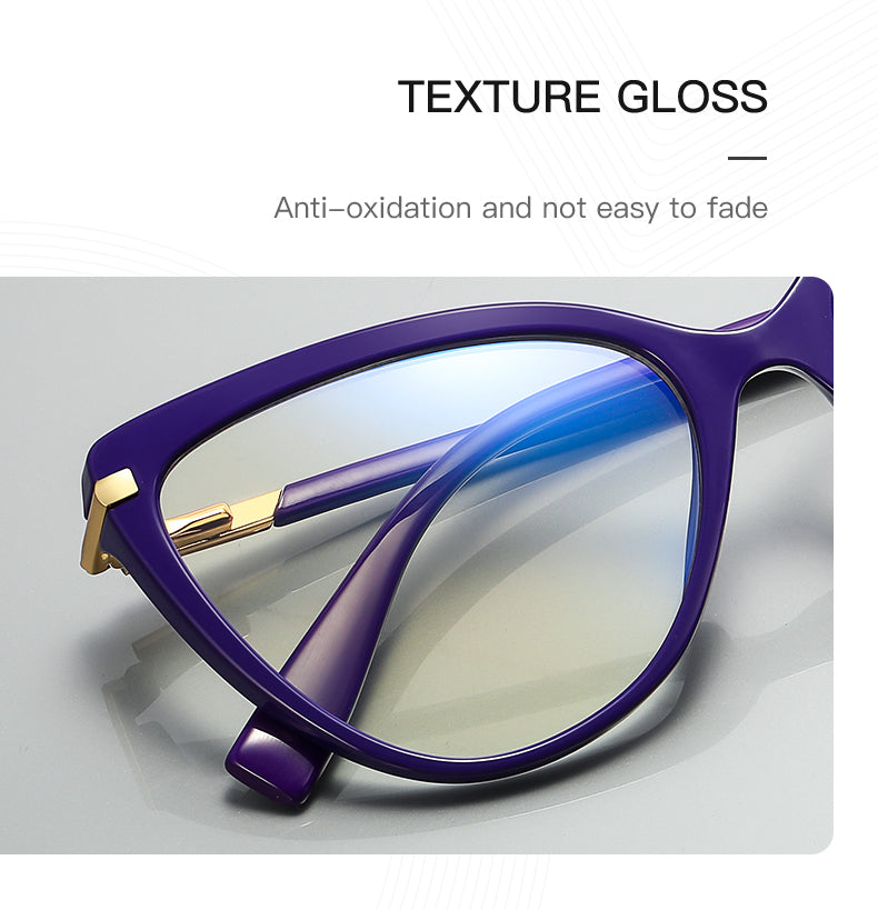 Oveliness Womens Full Rim Square Tr 90 Titanium Eyeglasses 22098 — view 2 | Oveliness at FuzWeb