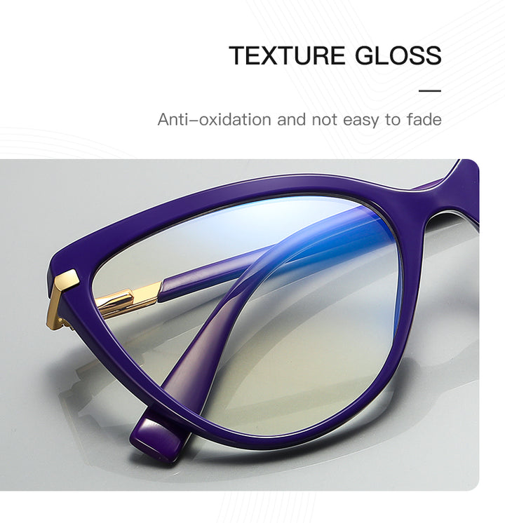 Oveliness Womens Full Rim Square Tr 90 Titanium Eyeglasses 22098 — view 2 | Oveliness at FuzWeb