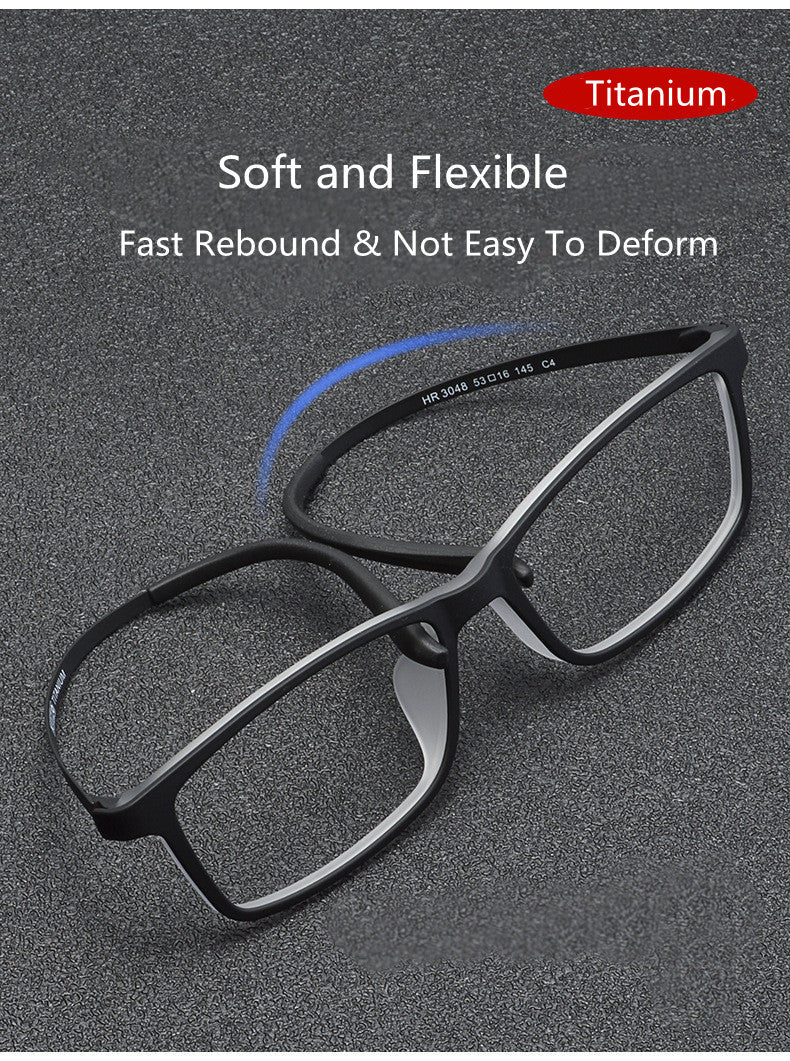 Kocolior Unisex Full Rim Square Tr 90 Titanium Hyperopic Reading Glasses 3067 — view 2 | Kocolior at FuzWeb
