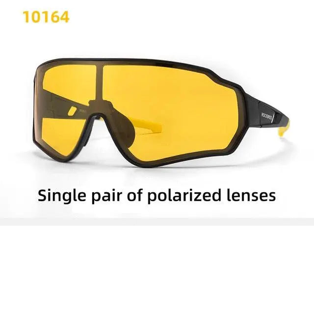 Rockbros Unisex Full Rim Rectangle Acetate Polarized Cycling Sunglasses 1000.