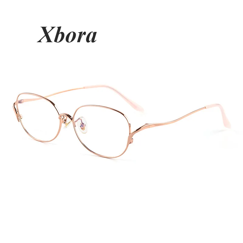 Xbora Unisex Full Rim Oval Square Titanium Alloy Eyeglasses 70301