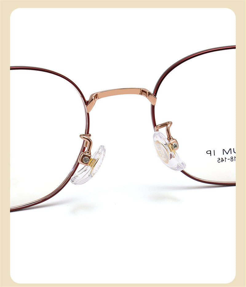 Summer Flower Womens Full Rim Small Oval Titanium Eyeglasses 85515 — view 2 | Summer Flower at FuzWeb