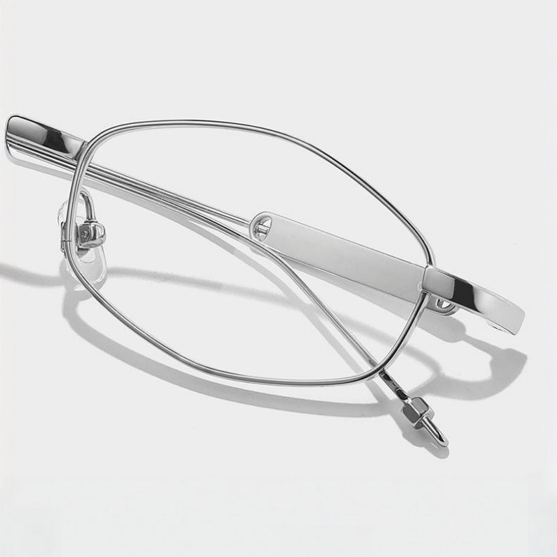 Chashma Ochki Unisex Full Rim Oval Titanium Eyeglasses 881218 — view 2 | Chashma Ochki at FuzWeb