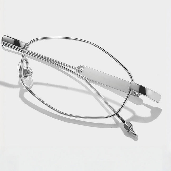 Chashma Ochki Unisex Full Rim Oval Titanium Eyeglasses 881218 — view 2 | Chashma Ochki at FuzWeb