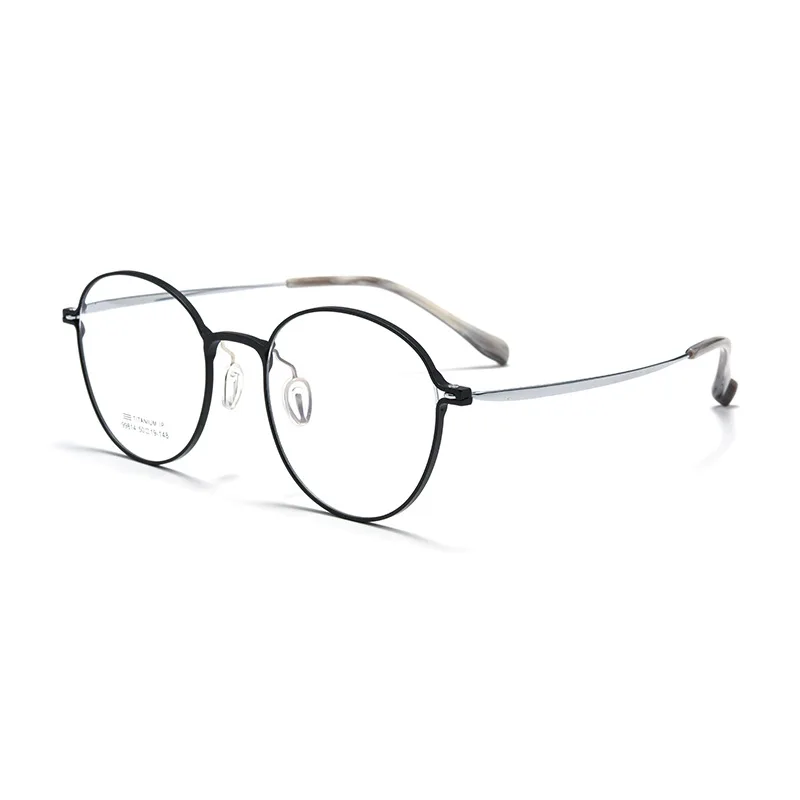 Gmei Optical 99814ZM women's round alloy prescription eyeglasses — view 4