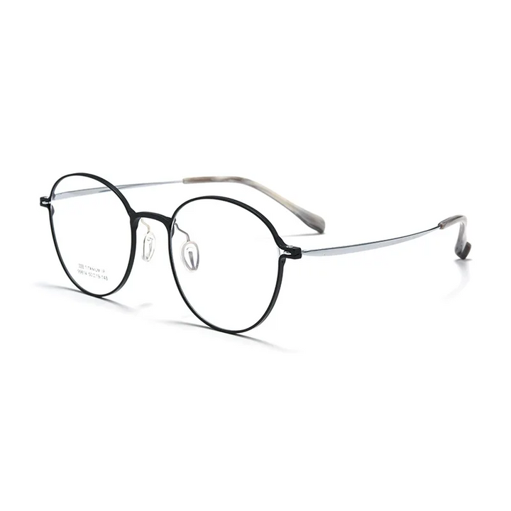 Gmei Optical 99814ZM women's round alloy prescription eyeglasses — view 4