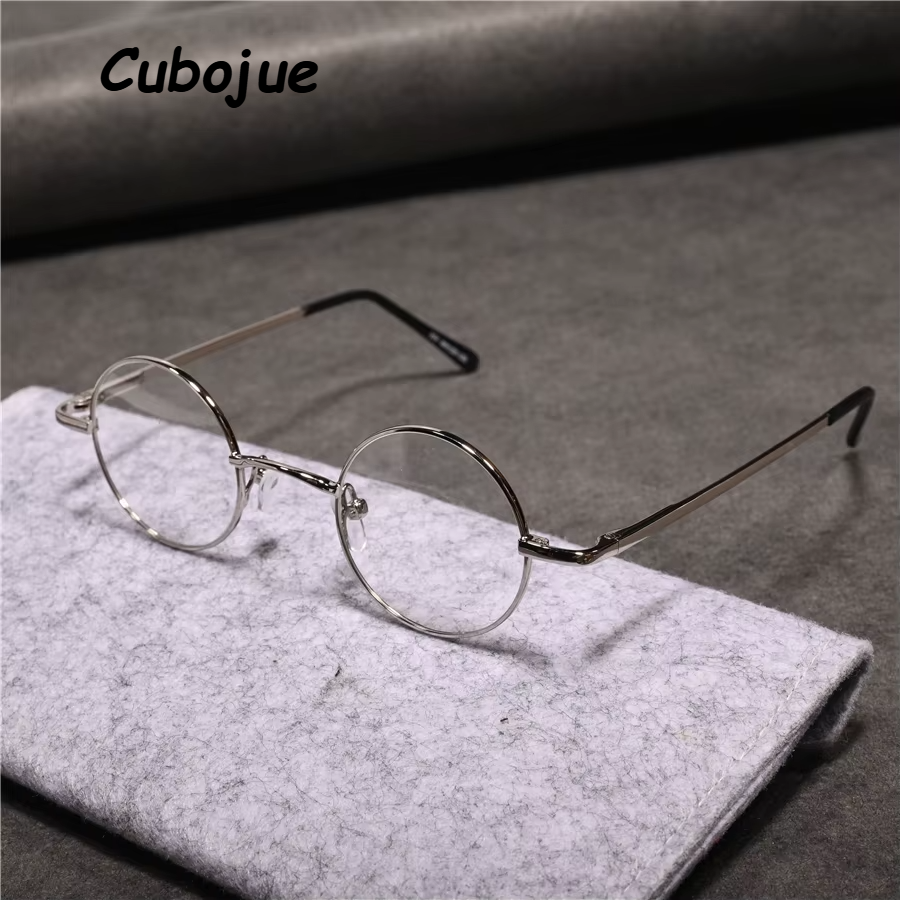 Cubojue Women's Full Rim Round Alloy Reading Glasses 71209 Reading Glasses Cubojue