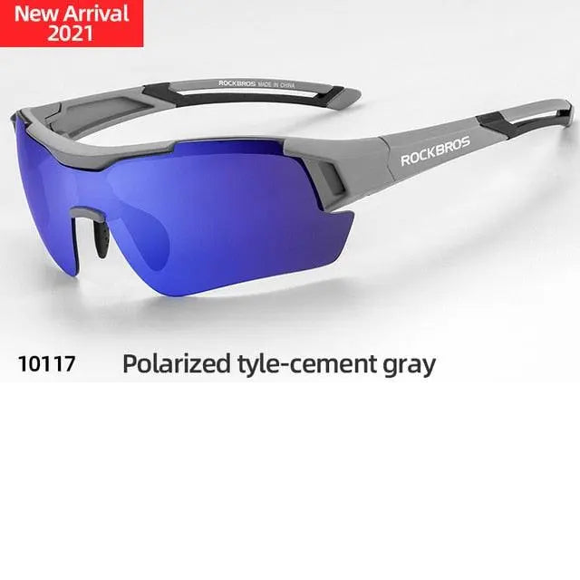 Rockbros Unisex Full Rim Rectangle Acetate Polarized Cycling Sunglasses 1000 Sunglasses RockBros