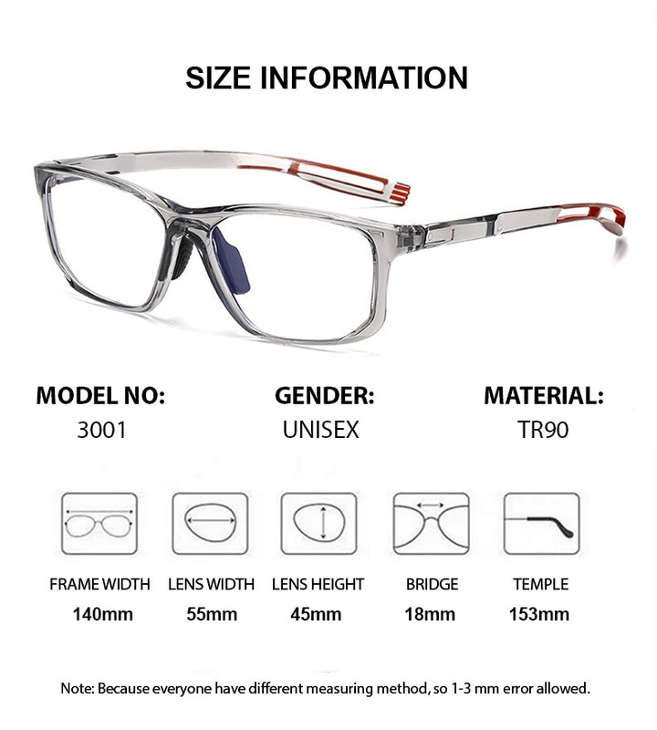Chashma Ochki Unisex Full Rim Square Tr 90 Titanium Eyeglasses 883001 — view 1 | Chashma Ochki at FuzWeb