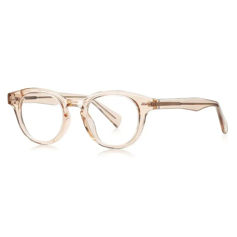 Chashma Ottica Unisex Full Rim Round Tr 90 Alloy Eyeglasses 774106