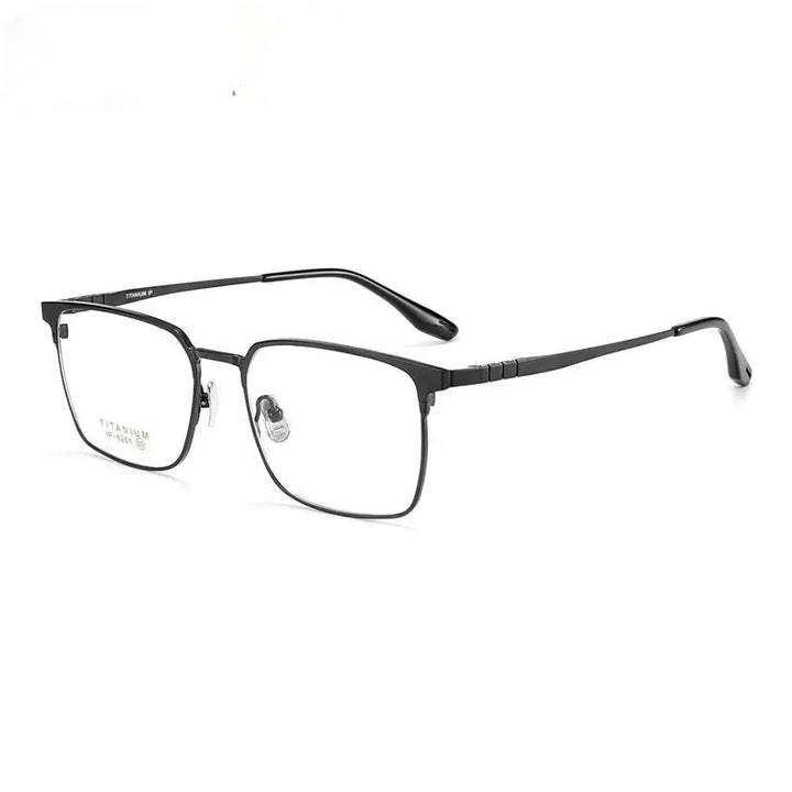 Chashma Ottica Unisex Full Rim Square Titanium Eyeglasses 976261 FuzWeb