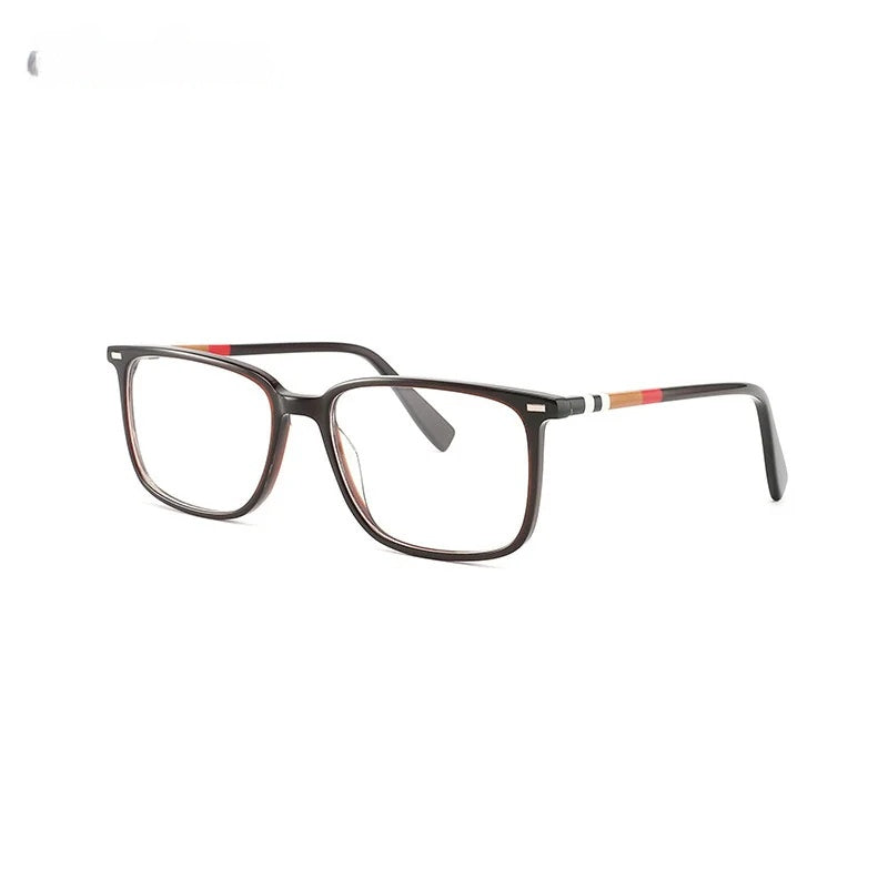 Chashma Ochki Unisex Full Rim Square Rectangle Acetate Eyeglasses 9021 — view 9 | Chashma Ochki at FuzWeb