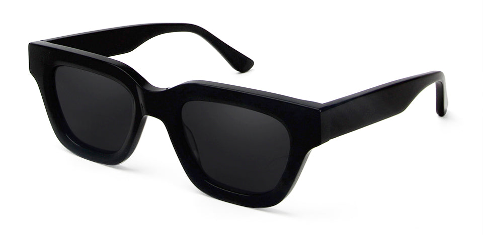 Esnbie Unisex Full Rim Square Brow Line Thick Acetate Sunglasses 23029.