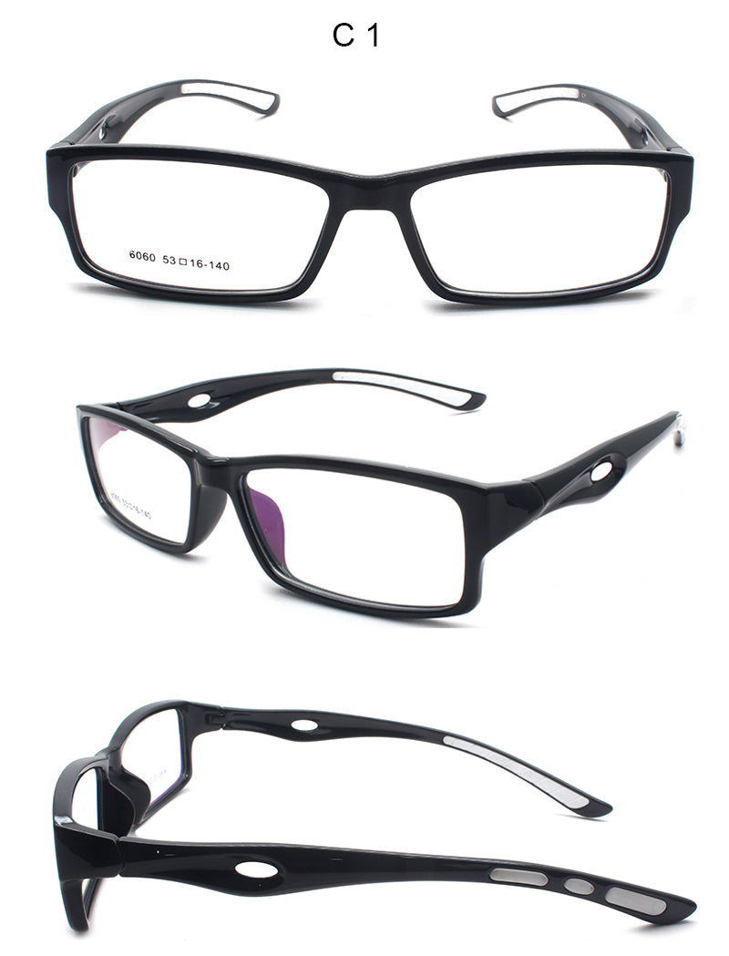 Bclear Unisex Full Rim Rectangle Tr 90 Titanium Eyeglasses 46060 — view 2 | Bclear at FuzWeb