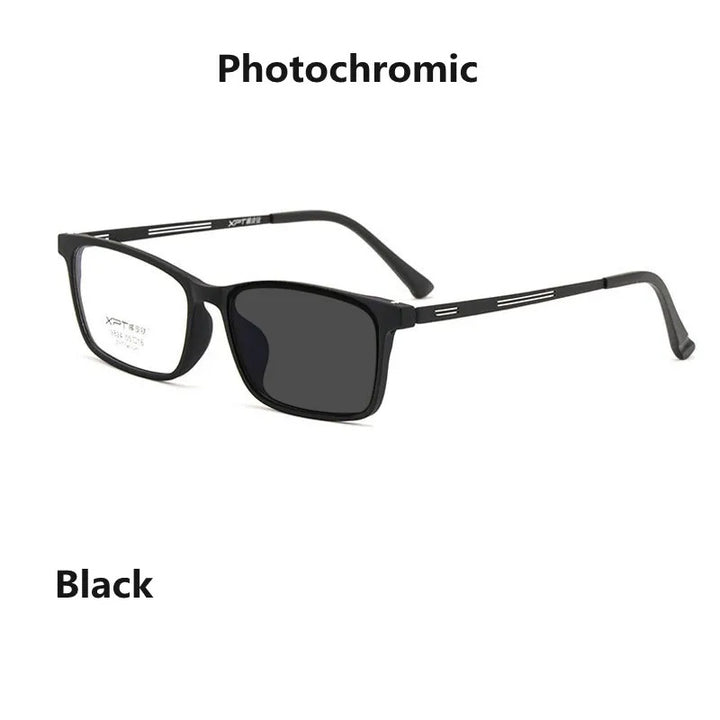 Kocolior Unisex Full Rim Square Titanium Alloy Hyperopic Reading Glasses 9824.