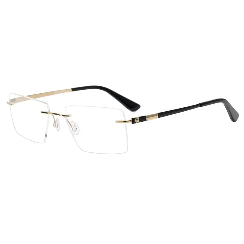 Krasivyy Unisex Rimless Square Screwless Titanium Eyeglasses 95015.