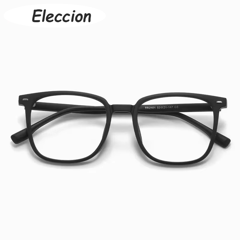 Eleccion Unisex Full Rim Square Tr 90 Titanium Eyeglasses 92101