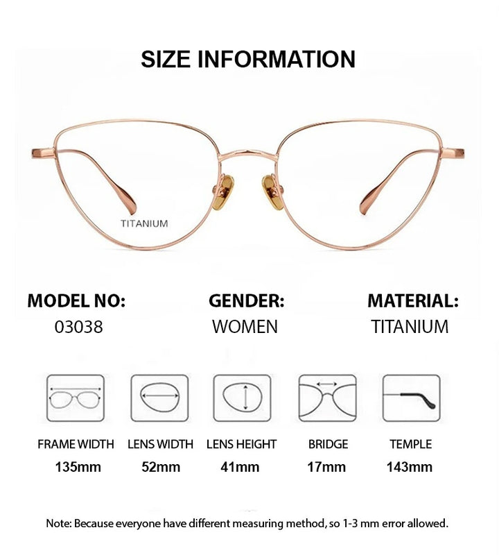 Chashma Ochki Womens Full Rim Oval Cat Eye Titanium Eyeglasses 603038 — view 2 | Chashma Ochki at FuzWeb