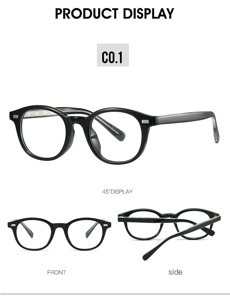 Kocolior Unisex Full Rim Round Tr 90 Photochromic Reading Glasses 28017.