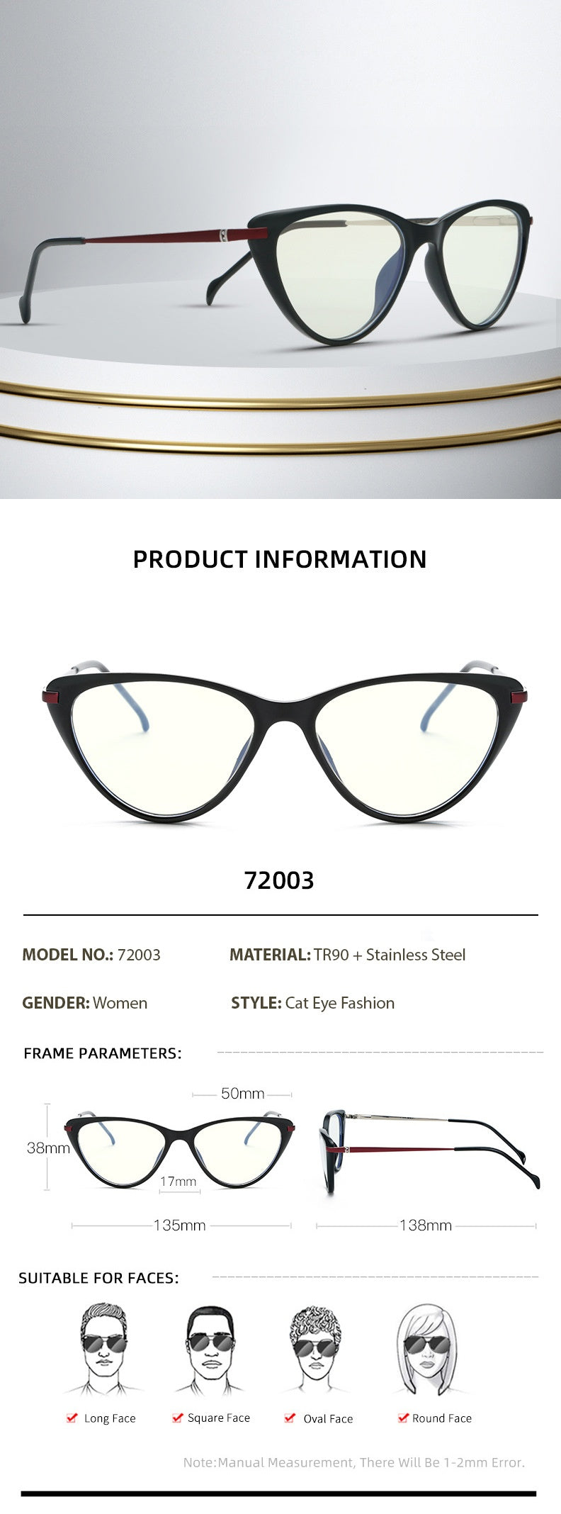 Chashma Ochki Womens Full Rim Cat Eye Tr 90 Titanium Eyeglasses 72003 — view 1 | Chashma Ochki at FuzWeb