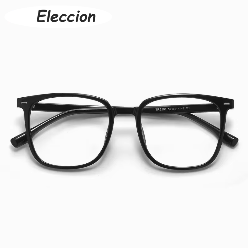 Eleccion Unisex Full Rim Square Tr 90 Titanium Eyeglasses 92101