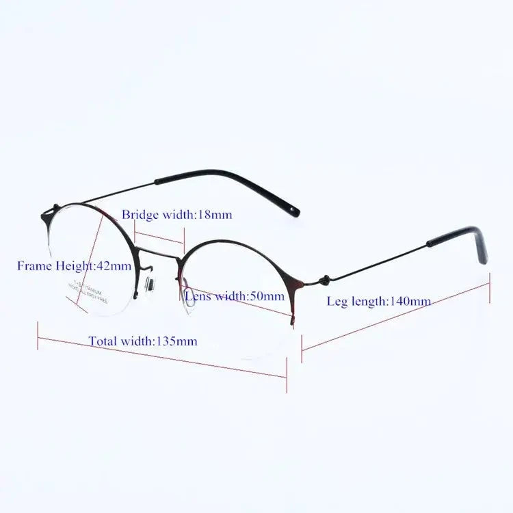 Aimee 1850 Eyeglasses — Frame Dimensions and Sizing Chart