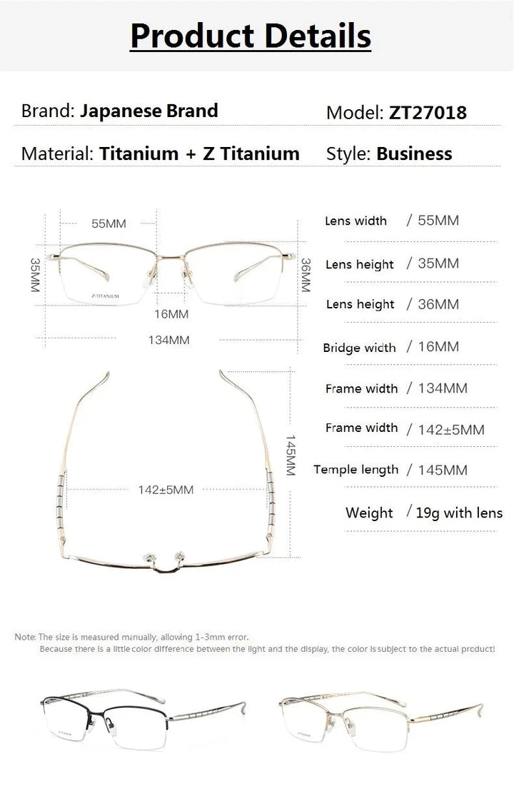 Aimee 427018 Eyeglasses — Frame Dimensions and Sizing Chart