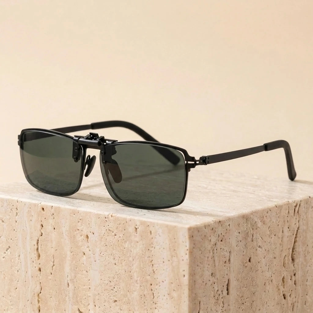 Aimee Unisex Full Rim Square Screwless Stainless Steel Eyeglasses 5085 — view 5 | Aimee at FuzWeb